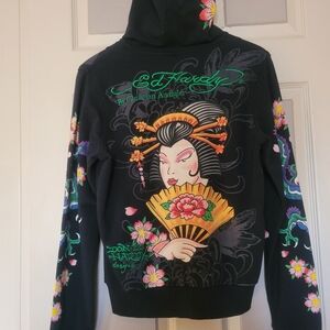 ED Hardy Kamikaze multi zip up hoody -Brand New